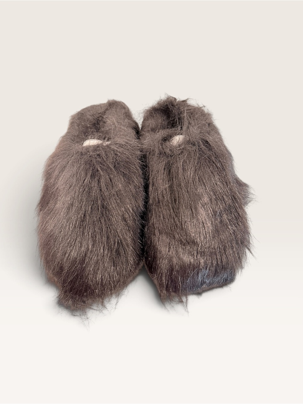 Cozy Faux Fur Slip-On Women's Slippers — Dark Black